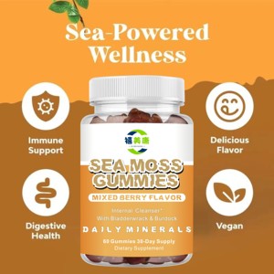<strong>Sea</strong> <strong>Moss</strong> Gummies Organic Burdock Root Gummies <strong>Sea</strong> <strong>Moss</strong> and Bladder Wrack Gummies <strong>Sea</strong> <strong>Moss</strong> Raw Supplement - Product Image 5