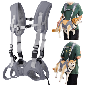 Portadores transpirables para mascotas al aire libre para perros pequeños y medianos, bolsa de transporte ajustable para perros, mochila, portabebés frontal para perros - Product Image 1