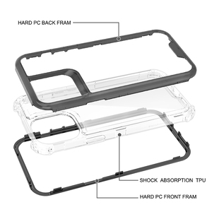 Ốp điện thoại trong suốt chống sốc cho iPhone <span class=keywords><strong>13</strong></span> Pro Max ra mắt năm 2021, thiết kế bảo vệ toàn thân, trong suốt, ba lớp - Product Image 5