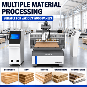 Routeur CNC industriel avec plateforme élévatrice et changeur d'outils linéaire, machine CNC de nesting <span class=keywords><strong>2100</strong></span> x 2800 pour usine de meubles - Product Image 1