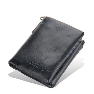 Baellerry-cartera corta de cuero Pu para hombre, <span class=keywords><strong>Trezor</strong></span> de negocios, Dompet, tarjetero, con cadenas, precio de fábrica - Product Image 3