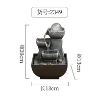 Hot Sale Indoor Mini LED Brunnen Wasserdichte Tischplatte Wand dekoration für Büro Glaskugel Metall Material Box Verpackung für Geschenke