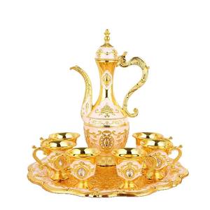 Juegos de vino de metal de estilo europeo, copas de vino blanco para el hogar, tazas pequeñas creativas de alta gama, juego de vino retro - Product Image 1