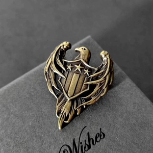 Broche de Solapa Vintage de Alta Calidad, Estilo Británico, Azul Estrellado, Insignia Antigua, Pin Personalizado para Abrigo - Product Image 5