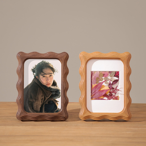 Cadre <span class=keywords><strong>photo</strong></span> personnalisé en bois massif Ludaye fait à la main de 6 pouces, cadre <span class=keywords><strong>photo</strong></span> créatif haut de gamme écologique et durable de 8 pouces, affichage de bureau A4 - Product Image 3