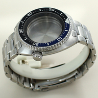 Nouveauté - Boîtier de montre de plongée en acier inoxydable 316L de 45 mm avec verre saphir et cadran de 28,5 mm pour mouvement Seiko NH34 NH35/36/38 10 ATM