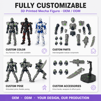 Cyber Mecha Warrior FDM, modèle articulé imprimé en 3D, jouet robot science-fiction, objet de collection, conception à articulations dynamiques, vente en gros OEM/ODM