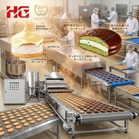 Nouvelle machine à chocolat de qualité professionnelle |   Ligne de production de gâteaux automatique à haut rendement en acier inoxydable 304, alimentée par prise électrique