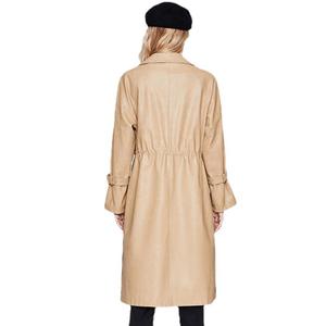 معطف واق من المطر من النايلون رائج جديد Shearling نسائي أبيض رمادي - Product Image 4