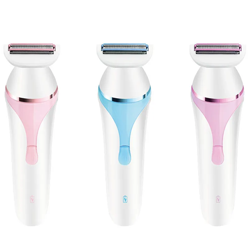 Zogifts Women's 4 In 1 Electric Shaver Set Waterproof Cordless Lady Razor Kit With Body Bikini Trimmer And Facial Cleans