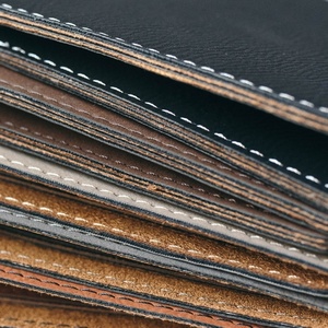 Custom Men's Short Brown Full Grain Leather Bifold Card <b>Wallet</b> <b>RFID</b> Feature Crazy Horse Matte Leather with Credit Holder - Product Image 5