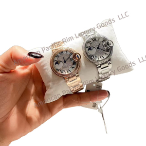 Montre Couple Originale Tendance Or pour Femme et Homme, Montre-Bracelet de Luxe Diamantée pour Affaires, Vente en Gros - Product Image 3