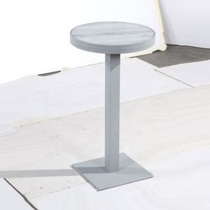 Mesa de <span class=keywords><strong>Bar</strong></span> de lujo, mesa de <span class=keywords><strong>Bar</strong></span> redonda, de pie, de vidrio, blanco, para ocio - Product Image 3
