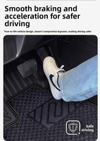 Tapis de sol TPE de luxe imperméables et antidérapants pour /PRADO RHD/LHD - Ajustement parfait, faciles à nettoyer, ensemble de 2 pièces