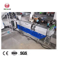 Flocons en plastique HDPE de haute qualité fondant la machine de granulation de déchets rigides PP PE Regulus réutilisant la ligne de pelletisation
