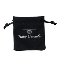 Pochette pour bijoux en microfibre, Logo personnalisé imprimé, housse de protection en velours et daim pour bijoux, sac de protection contre la poussière