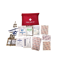 Trousse de premiers soins 4 en 1 pour les voitures, y compris les gilets de sécurité triangulaires d'avertissement, les gants et la pression des pneus.