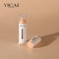 Flacon pompe airless à double paroi 15ml 30ml avec fenêtre transparente pour sérum, huile essentielle, emballage cosmétique pour soins de la peau