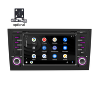 Autoradio Android 4 cœurs avec écran HD 7 pouces, WiFi, Carplay sans fil, Android Auto, radio FM, lecteur DVD pour Audi A6