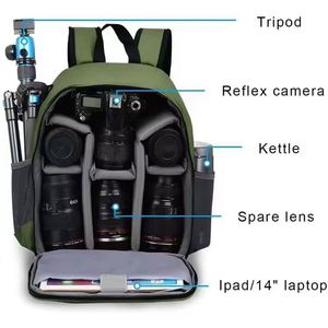 Muestra gratuita de mochila impermeable personalizada de alta calidad para fotografía, mochila digital para cámara DSLR. - Product Image 2