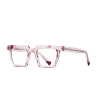 Monture de lunettes optiques Partagas TR90 géométrique carrée avec branches à clipser, anti-lumière bleue, pour femmes et hommes