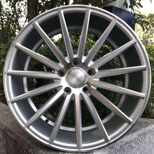 Jantes en alliage d'aluminium X-RIMS 5x114.3 18 20 pouces <span class=keywords><strong>8</strong></span> <span class=keywords><strong>8</strong></span>.5 9.5J <span class=keywords><strong>15</strong></span> rayons argentées 5 trous pour remplacement et amélioration de voiture - Product Image 1