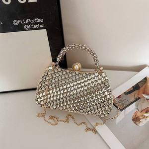 Sac à main haut de gamme entièrement orné de diamants 2026, nouveau sac à chaîne, sacs à bandoulière pour femmes, sacs de soirée élégants, sacs de fête - Product Image 5