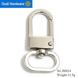 Mới đến bán buôn Hợp kim kẽm kim loại Snap xoay móc với Keychain - Product Image 5