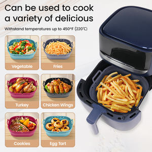 Heat-Resistant Non Toxic Foldable <b>Silicone</b> Square Bread Loaf Pan Mold <b>Air</b> <b>Fryer</b> Liners With Insulated Gloves From Top Suppliers - Product Image 6