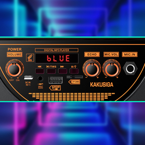 3x6 30W Rechargeable Speaker With Remote And <b>Wireless</b> <b>Microphone</b> Portable Bluetooth Party Speaker - Product Image 6