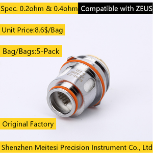 Compatible avec <span class=keywords><strong>ZEUS</strong></span> Z-Coil : bobines de remplacement 0,2Ω et 0,4Ω - Matériel de haute qualité (lot de 5) personnalisé selon les dessins - Product Image 2