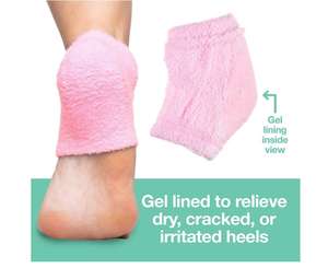 ถุงเท้าส้นเท้าที่ให้ความชุ่มชื้นกับพื้นรองเท้านุ่มสบายบุด้วยเจลเพื่อรักษาส้นเท้า<span class=keywords><strong>แตก</strong></span>แห้งในขณะที่คุณนอนหลับเพื่อสปา - Product Image 2