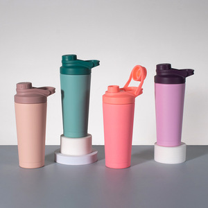 Stainless Steel Shaker Cup 304 Protein Powder Mixer Portable Sports Blender With Handle Travel Use - Product Image 2