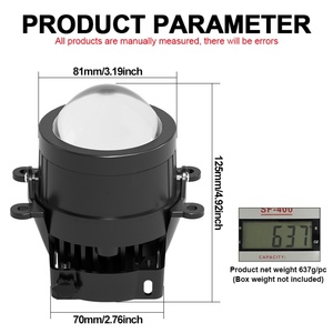 ไฟตัดหมอก LED รุ่นใหม่ล่าสุด พร้อมเลนส์โปรเจคเตอร์ ไฟหน้า LED ขายดี ไฟตัดหมอกอัตโนมัติ พร้อมเลนส์ - Product Image 4
