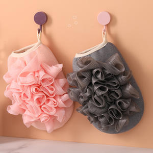 Gant de bain exfoliant kess marocain 2 en 1 de haute qualité pour bain corporel éponge luffa - Product Image 3