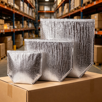 Doublure isolante pour boîte en carton, protection thermique, bouclier contre la chaleur, sans danger pour les aliments, étanche à l'humidité, feuille d'aluminium auto-adhésive