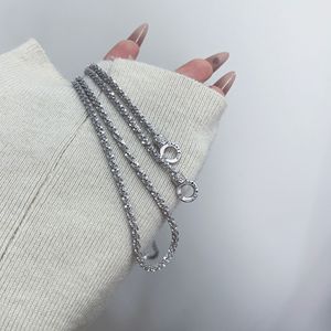 925 Sterling Silver Double <b>Ring</b> <b>Necklace</b> For Women Clavicle Chain Everyday Wear - Product Image 3