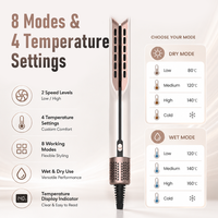 PRITECH Lisseur à air professionnel avec moteur BLDC 110000 tr/min 1200W, sèche-cheveux haute vitesse, fer à lisser ionique pour cheveux humides et secs