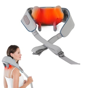 6D alat pijat nirkabel memijat Shiatsu, pemijat tanpa kabel elektrik untuk leher, bahu, kaki dan pinggang untuk pereda target - Product Image 1