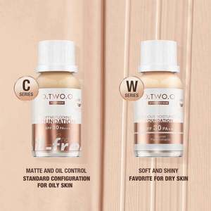 Nouvelles options de fond de teint O.two.o <span class=keywords><strong>2022</strong></span> Two, contrôle du sébum et hydratation, couvrance totale, marque privée, meilleur fond de teint. - Product Image 5