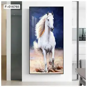 בית תפאורה מודרני שקיעת נוף ריצת סוסים נוף כרזות הדפסי תמונה גדול קיר אמנות ציור סוס