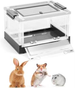 <span class=keywords><strong>Cage</strong></span> à reptiles pliable transparente, cages à hamsters, <span class=keywords><strong>cage</strong></span> de reproduction en plastique pour reptiles, enclos - Product Image 6