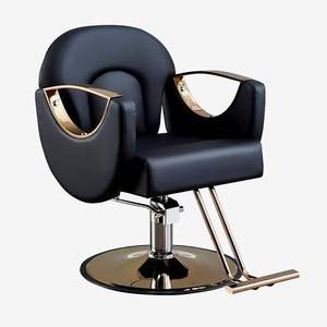 Venta al por mayor personalizado moderno de moda de oro otros muebles de peluquería conjunto de salón de peluquería silla de barbero para la venta - Product Image 1