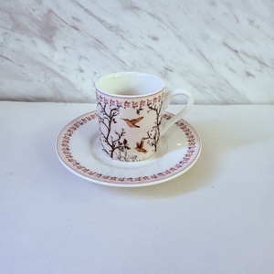 Coffret Cadeau de Noël : Service à Thé et Café en Céramique Fine Porcelaine, Tasses à Café Noir et Assiettes Assorties, Style Thé de l'Après-midi Européen - Product Image 2