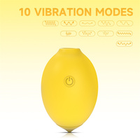 Großhandel Zitronenförmiger Klitoris-Sauger G-Punkt-Massagegerät Damen Intim-Sexspielzeug Saugfähiger Zitronen-Vibrator