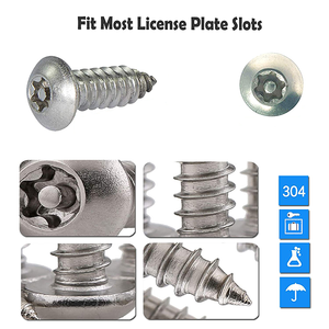 Vis de sécurité en bois <span class=keywords><strong>Torx</strong></span> T15, en acier inoxydable noir, <span class=keywords><strong>T5</strong></span>, T15, T20, T25, M3, M6, avec <span class=keywords><strong>clé</strong></span> - Product Image 6
