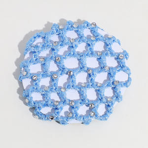 Venta al por mayor colorido elástico <span class=keywords><strong>Ballet</strong></span> Hairnet ganchillo hecho a mano Hairnet poliéster accesorios <span class=keywords><strong>para</strong></span> el cabello - Product Image 6
