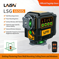 Niveau laser Laisai 12 lignes haute précision, lumière forte, ligne fine, 6650 infrarouge, instrument de marquage automatique
