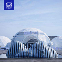 Dôme géodésique d'extérieur robuste, imperméable, en PVC transparent, pour glamping, jardin, événements, hôtel-resort