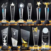 Offre Spéciale trophées de cristal en bois personnalisés pour faire des Souvenirs de récompense Honor Plaques en bois vierges de luxe